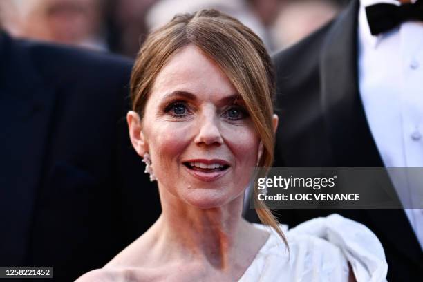 British singer and actress Geri Horner arrives for the Closing Ceremony and the screening of the film "Elemental" during the 76th edition of the...