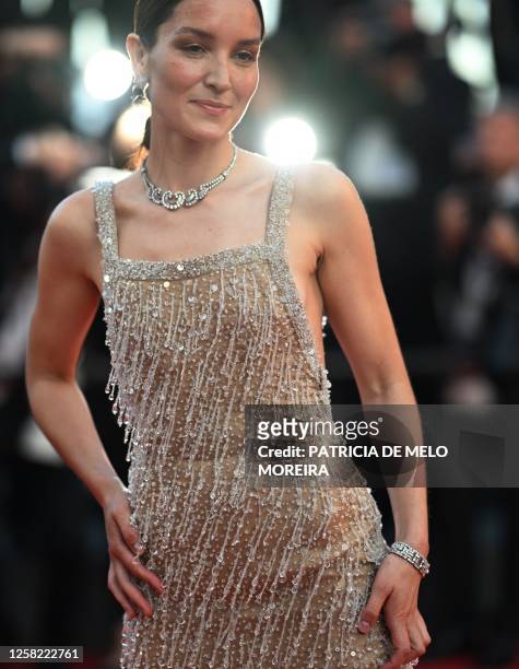 French actress and President of the Camera d'or jury Anais Demoustier arrives for the Closing Ceremony and the screening of the film "Elemental"...