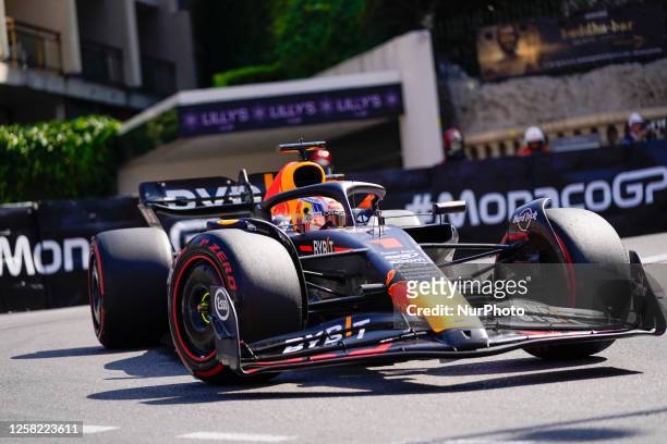 Max Verstappen of Netherlands driving the Oracle Red Bull Racing RB19 Honda RBPT during the Formula 1 Grand Prix De Monaco 2023 on May 27th, 2023 in...