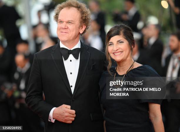 Actor and President of the Un Certain Regard jury John C. Reilly and his wife Alison Dickey arrive for the Closing Ceremony and the screening of the...