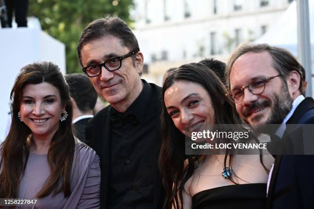 Turkish actress and screenwriter Ebru Ceylan, Turkish director Nuri Bilge Ceylan, Turkish actress Merve Dizdar and Turkish actor Deniz Celiloglu...