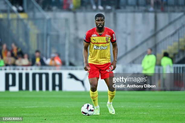 Kevin DANSO of Rc Lens during the Ligue 1 Uber Eats match between Lens and Ajaccio at Stade Bollaert-Delelis on May 27, 2023 in Lens, France.