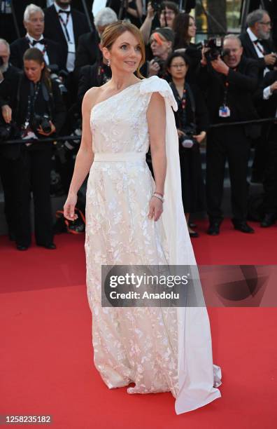 Singer Geri Halliwell arrives for the Closing Ceremony and the screening of the film "Elemental" during the 76th Cannes Film Festival at Palais des...