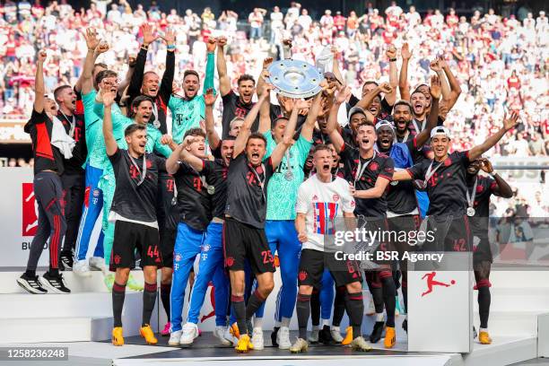 Coach Thomas Tuchel of FC Bayern Munchen, Assistant Coach Zsolt Low of FC Bayern Munchen, Assistant Coach Arno Michels of FC Bayern Munchen,...