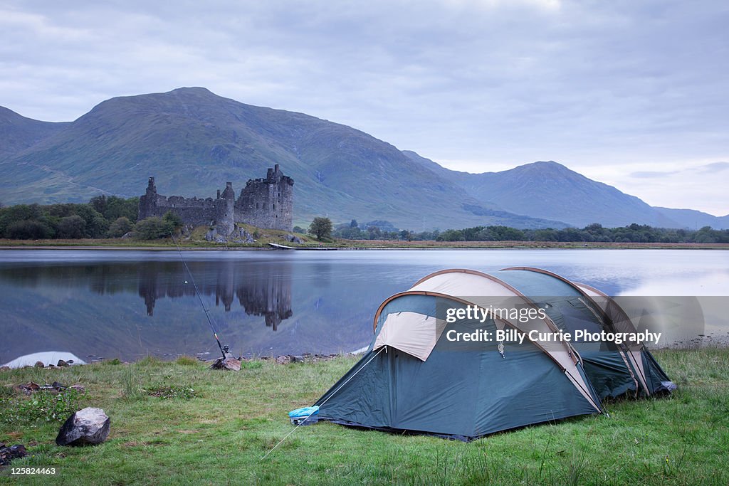 Camping at castle kilchurn