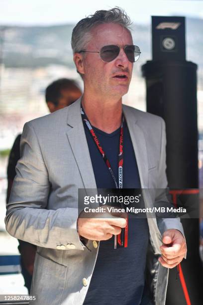Eddie Irvine of Northern Ireland during the F1 Grand Prix of Monaco at Circuit de Monaco on May 28, 2023 in Monte-Carlo, Monaco.