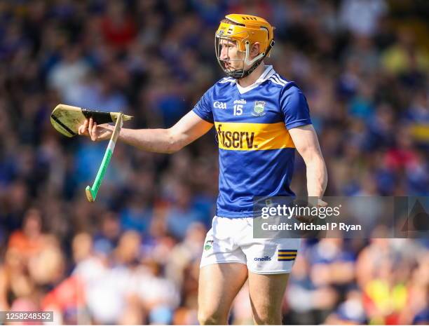 Tipperary , Ireland - 28 May 2023; Mark Kehoe of Tipperary with a broken hurley during the Munster GAA Hurling Senior Championship Round 5 match...