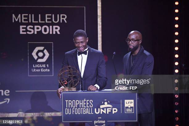 Lassana DIARRA - 25 Nuno Alexandre TAVARES MENDES during the ceremony for the UNFP Trophies on May 28, 2023 in Paris, France.