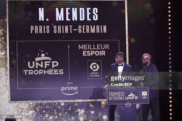Lassana DIARRA - 25 Nuno Alexandre TAVARES MENDES during the ceremony for the UNFP Trophies on May 28, 2023 in Paris, France.