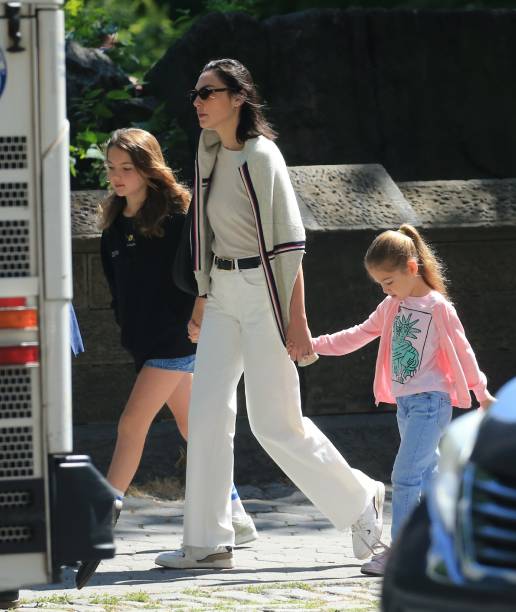 Gal Gadot is seen out for a walk on May 26, 2023 in New York, New York.