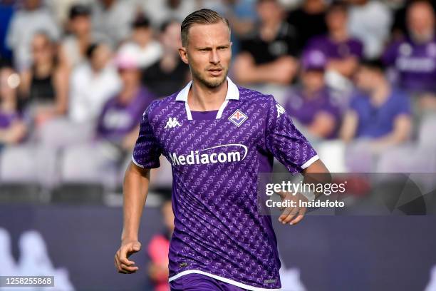 Antonin Barak of ACF Fiorentina in action during the Serie A football match between ACF Fiorentina and AS Roma. Fiorentina won 2-1 over Roma.