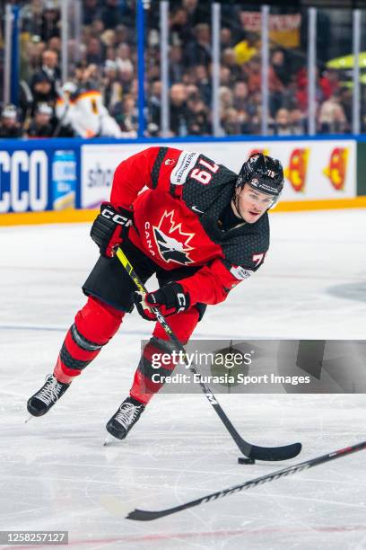 Samuel Blais of Canada in action during the 2023 IIHF Ice Hockey World Championship Finland - Latvia game between Canada and Germany at Nokia Arena...