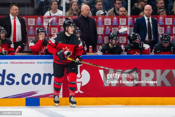 Samuel Blais of Canada in action during the 2023 IIHF Ice Hockey World Championship Finland - Latvia game between Canada and Germany at Nokia Arena...