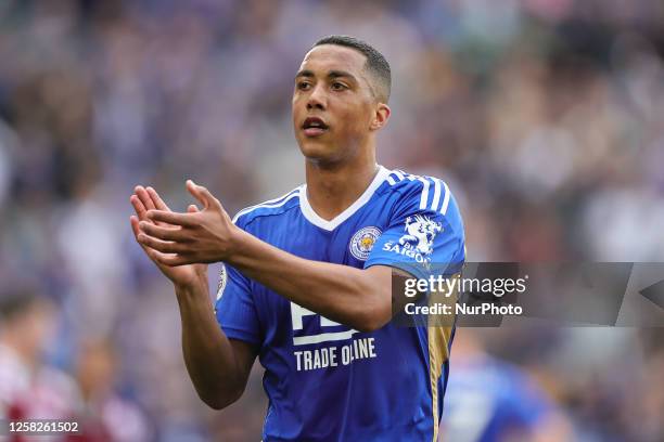 Youri Tielemans of Leicester City during the Premier League match between Leicester City and West Ham United at the King Power Stadium, Leicester on...