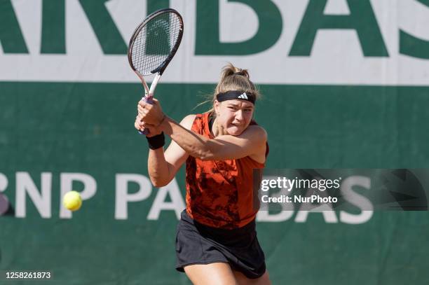 Karolina Muchova during Roland Garros 2023 in Paris, France on May 28, 2023.