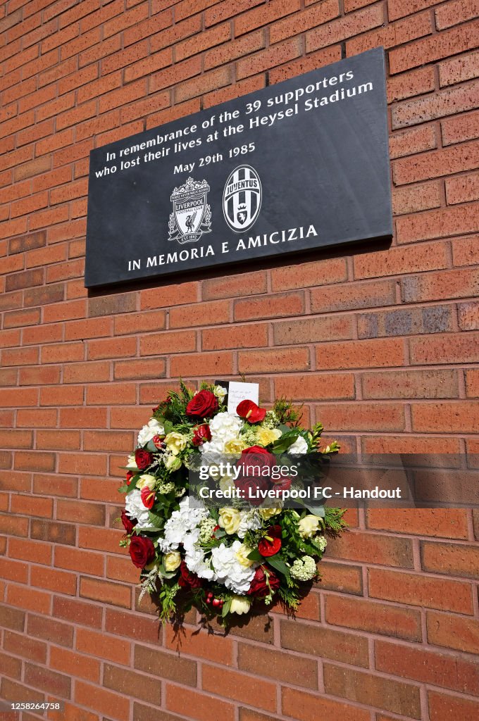 Liverpool FC Commemorate the 38th Anniversary of the Heysel Stadium Disaster