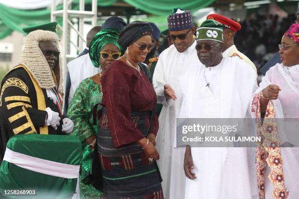 Chief Justice of Nigeria Olukayode Ariwoola, the daughter of Nigeria's President Folashade Tinubu-Ojo, former Nigerian President Muhammadu Buhari,...