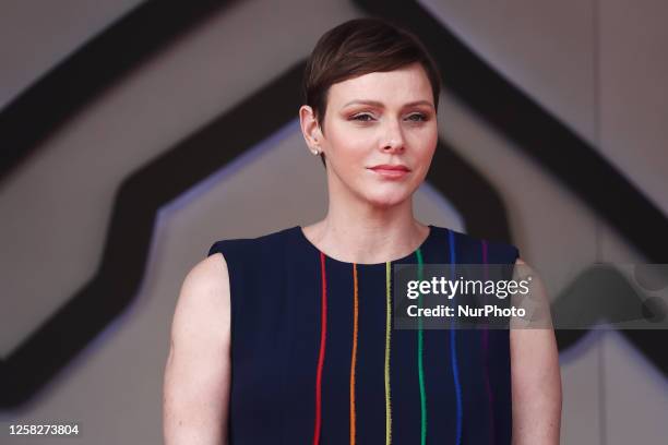 Princess Charlene of Monaco after the Formula 1 Grand Prix of Monaco at Circuit de Monaco in Monaco on May 28, 2023.