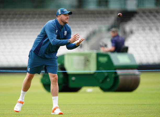 England's Ollie Robinson during a nets session at Lord's Cricket Ground, London. Picture date: Tuesday May 30, 2023.