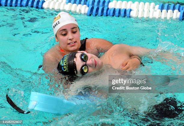 Training for lifeguard certification held at the Boys & Girls Club swimming pool.