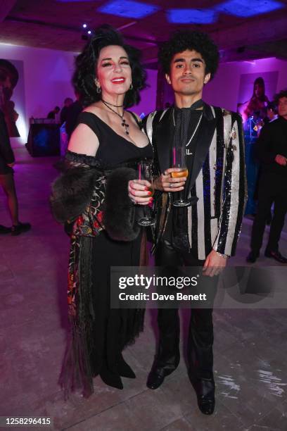 Tomi Rae Hynie and James Brown JNR attend the unveiling of 'The 8th Deadly Sin - GOSSIP', a limited-edition ring collection by Stephen Webster x...