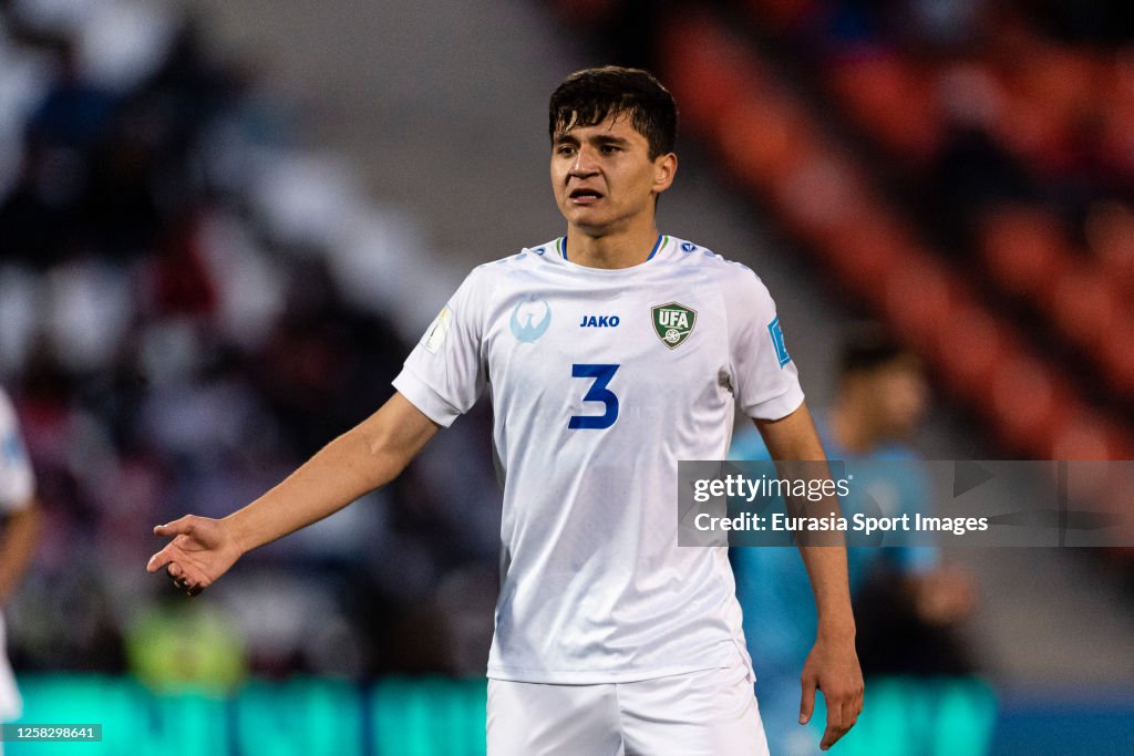 Abdukodir Khusanov of Uzbekistan gestures during FIFA U-20 World Cup... News Photo - Getty Images