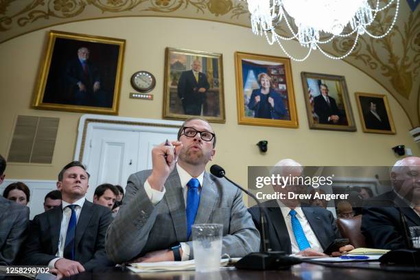 House Ways and Means Committee chairman Rep. Jason Smith speaks during a meeting of the House Rules Committee to consider H.R. 3746 - Fiscal...