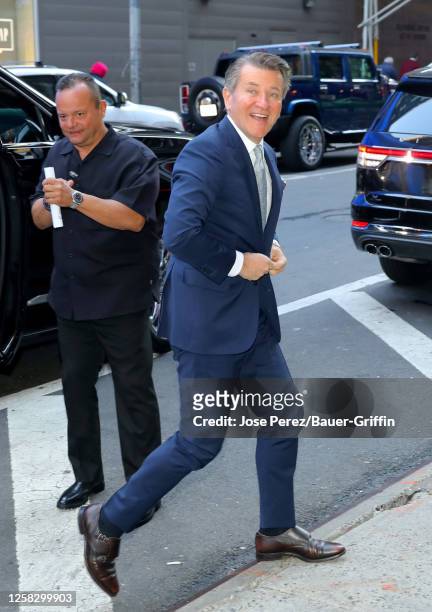 Robert Herjavec is seen arriving at the 'Good Morning America' show on May 30, 2023 in New York City.
