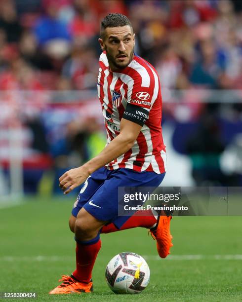 Koke Resurreccion of Atletico de Madrid during the La Liga match between Atletico de Madrid and Real Sociedad played at Civitas Metropolitano Stadium...