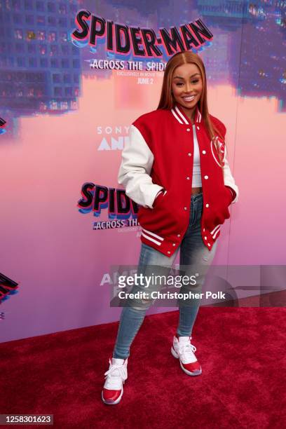 Blac Chyna at the premiere of "Spider-Man: Across the Spider-Verse" held at Regency Village Theatre on May 30, 2023 in Los Angeles, California.