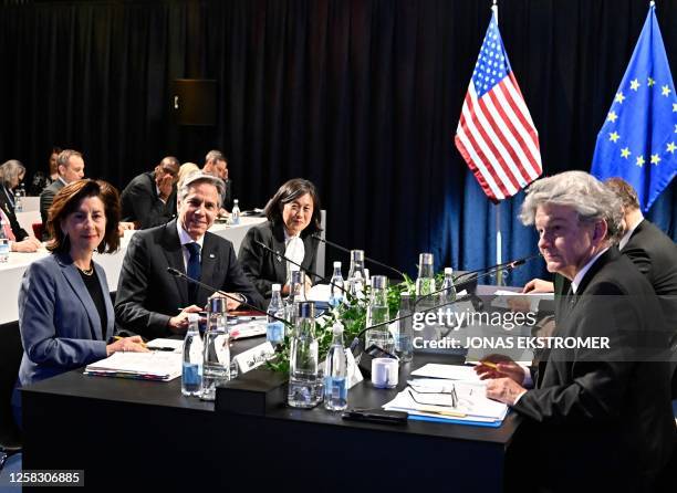 Secretary of Commerce Gina Raimondo, US Secretary of State Antony Blinken, US Trade Representative Katherine Tai, European Commissioner for Internal...