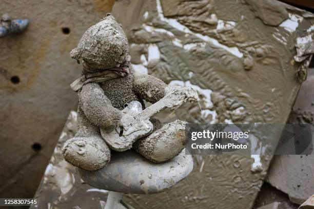 General view of the flood damage in Emilia Romagna on May 31, 2023 in Faenza, Italy