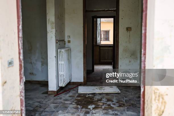 General view of the flood damage in Emilia Romagna on May 31, 2023 in Faenza, Italy