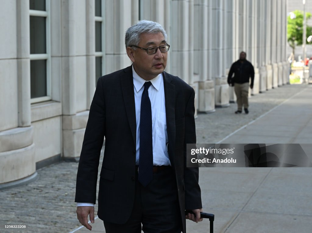 Kin Tong Attorney Kevin Tung, defense attorney for Yong Zhu arrived at Brooklyn Federal ...