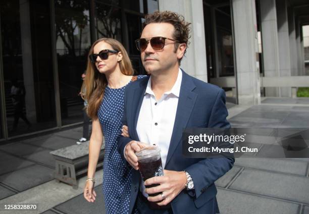 Actor Danny Masterson arrives at Clara Shortridge Foltz Criminal Justice Center in Los Angeles, CA on Wednesday, May 31, 2023 with wife Bijou...