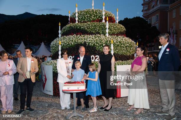 Camille Gottlieb, Louis Ducruet, Princess Caroline of Monaco, Princess Stephanie of Monaco, Prince Albert II of Monaco, Prince Jacques of Monaco,...