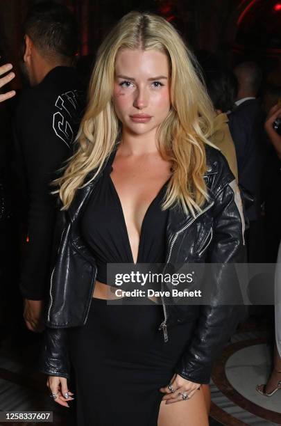 Lottie Moss attends Machine Gun Kelly's exclusive private party at Apollo's Muse on May 31, 2023 in London, England.