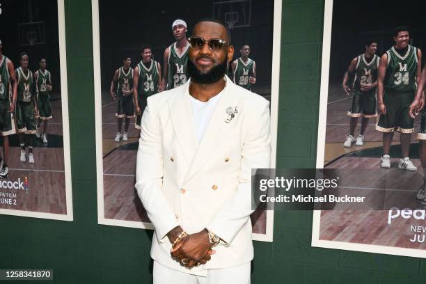 LeBron James at the premiere of "Shooting Stars" held on May 31, 2023 in Los Angeles, California.