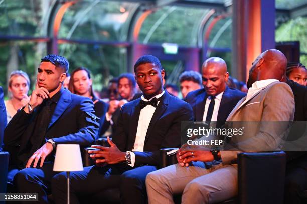 Achraf HAKIMI - 25 Nuno Alexandre TAVARES MENDES during the ceremony for the UNFP Trophies on May 28, 2023 in Paris, France.
