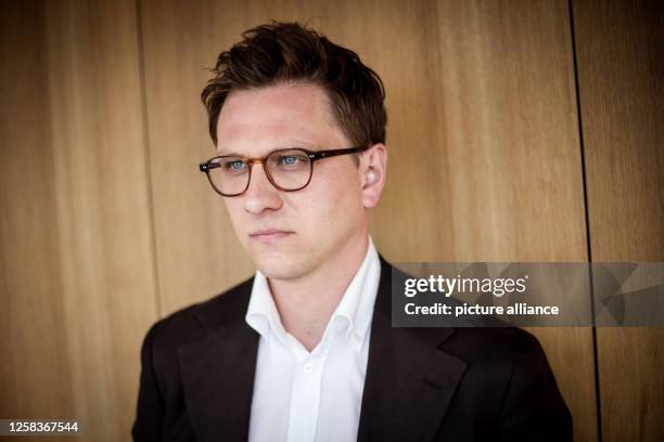 June 2023, Hamburg: Hanno Sauer, author of the book nominated for the German Nonfiction Prize "Moral. Die Erfindung von Gut und Böse" , at a photo...