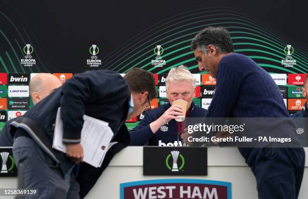 West Ham United manager David Moyes during the press conference at the Rush Green Training Ground, Romford. Picture date: Friday June 2, 2023.