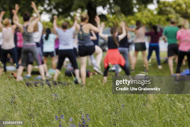 Sports in the park on June 01, 2023 in Bonn, Germany.