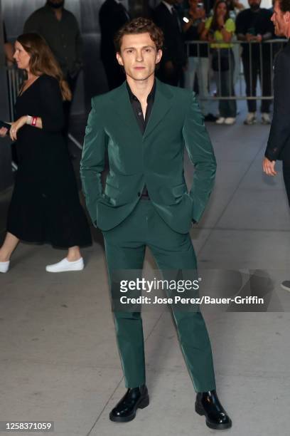 Tom Holland is seen attending premiere of 'The Crowded Room' at the Museum of Modern Art on June 01, 2023 in New York City.
