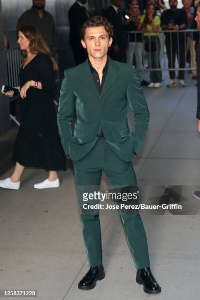 Tom Holland is seen attending premiere of 'The Crowded Room' at the Museum of Modern Art on June 01, 2023 in New York City.