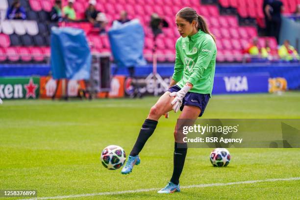 Julia Kassen of VfL Wolfsburg during a Training Session of VfL Wolfsburg prior to the UEFA Women's Champions League final match between FC Barcelona...