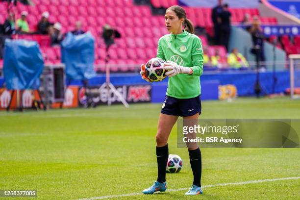 Julia Kassen of VfL Wolfsburg during a Training Session of VfL Wolfsburg prior to the UEFA Women's Champions League final match between FC Barcelona...