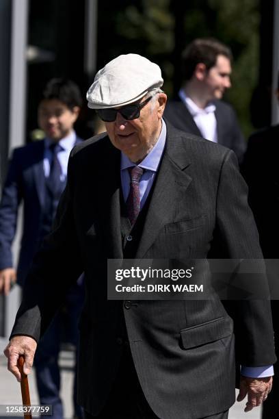 Former King, Albert II of Belgium, attends the Academic Closing Ceremony at the Queen Elisabeth Music chapel, in Waterloo, on June 2, 2023. The Queen...