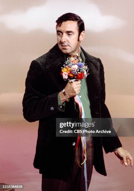 The Jim Nabors Hour, a CBS television variety, music show. Premiere episode broadcast September 25, 1969. Pictured is host, Jim Nabors.