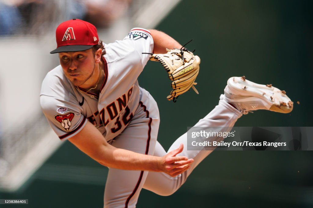 Padaff Diamondbacks Brandon Pfaadt of the Arizona Diamondbacks delivers a pitch during ...