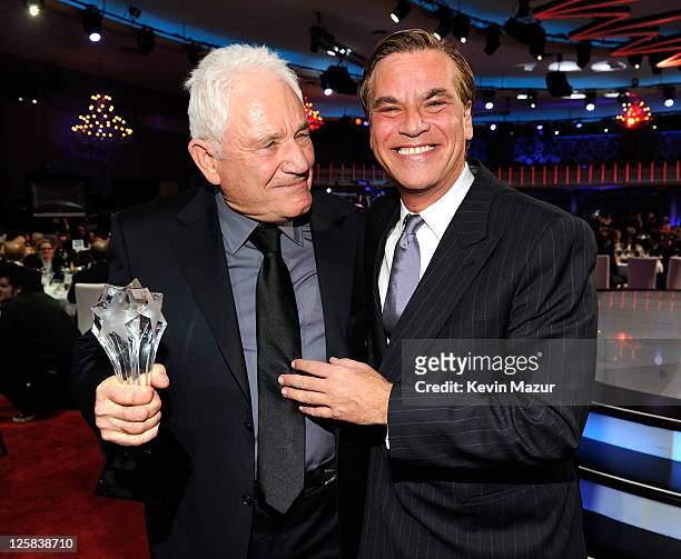 David Seidler and Aaron Sorkin attends the 16th Annual Critics Choice Movie Awards at the Hollywood Palladium on January 14, 2011 in Los Angeles,...